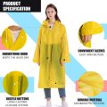 Allextreme EVA Waterproof Rain Coat Hooded Outdoor Water Resistant Suit Portable Men and Women (1Pc, Yellow) (FROM INDIA) SAB. 