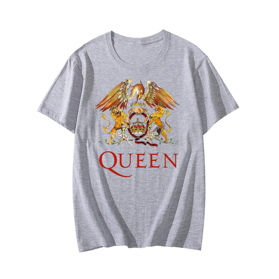 Queen T-Shirts Music Rock Band Skull Print Streetwear Men Women