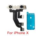 Front Camera Module with Connector Flex Cable For iPhone X XR XS 11 Pro Max No Face ID And Waterproof Sticker Replacement. 