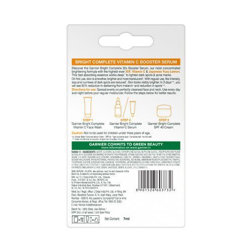 Garnier%20Bright%20Complete%2030X%20Vitamin%20C%20Booster%20Serum%207ml%20-%20Image%203