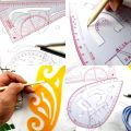 13Pcs Ruler Tailor Measuring Kit Clear Sewing Drawing Ruler Yardstick Sleeve Arm French Curve Set Cutting Ruler Paddle Wheel. 