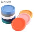 Food Grade Jar Lid Colorful Leak-proof Wide Mouth Jar Lid Airtight Food Grade Silicone Seal Bpa Free Universal Round Cup Cover 10pcs. 