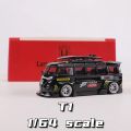 model bike LF 1/64 Bus RWB T1 Modified Version Toy Car Model Alloy Diecast Mini Scale Collection Model Car Toys for Boys Birthday SouvenirParty Tableware. 
