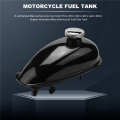 2L Motorized Bike Motorcycle Fuel Tank Fit for 49Cc 50Cc 60Cc 66Cc 80Cc Engine Motorized Bike Motorcycle Fuel Gas Tank. 