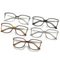 Large Frame Reading Glasses Vision Flat Lens Anti Blue Blue Blockers Artistic Design Flash  Glasses for Office Work Reading Fashion Accessory Eye Protection Far sighted Users. 