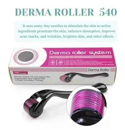 Derma%20Roller%C2%A0%20System%20Professional%C2%A0%20Derma%20Roller%C2%A0%200.5mm%20540%C2%A0%20for%20Acne,%20Skin%20Scar,%20Black%20Head,%20Hair%C2%A0%20Needles%20To%20Remove%20Dark%20Spots%20And%20Tighten%20Skin%20Daily%20Routine%20For%20Hair%20And%20Skin%20Care%20-%20Image%203
