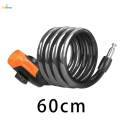 Bike Lock Cable with Key Heavy Duty Bikes Accessories for Doors Gate 0.6m. 