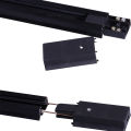 Led Track Light Rail 2 Wires Track Rail Fitting Aluminum 0.5M 1M Rails Jointer I Connector T For Store Home Spot Track Install. 