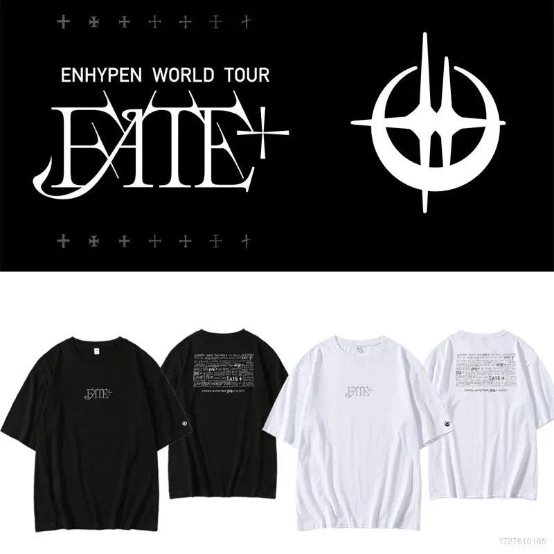 LZ59 ENHYPEN 2024 World Tour FATE summer T-shirt Anime Short