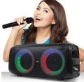 Brodu BTS-1709 Bluetooth Speaker Rechargeable Party Speaker with Wireless Microphone, Bass Portable Subwoofer Bluetooth Karaoke Speaker with Wireless MIC Big Sound/Dynamic, BT -1709 Portable Bluetooth Speaker with Wireless Mic. 