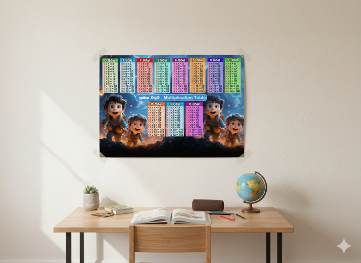 Premium Educational Multiplication Table Poster for Kids – Colorful ...