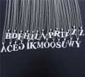 Stainless Steel Necklace N Letter Pendant with Stainless Steel O-chain Alphabet Jewelry For Girls Boys. 
