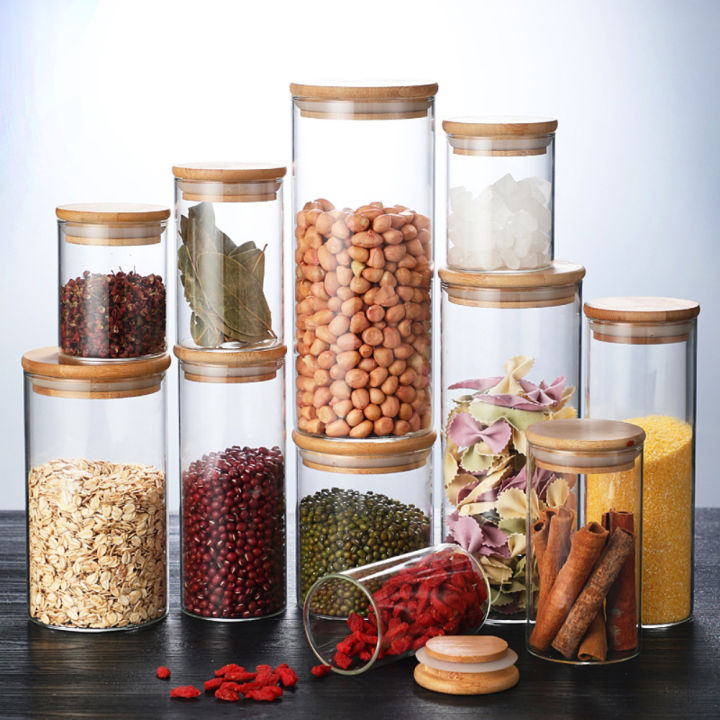 Canglex%20Storage%20Box%20Multi-purpose%20Kitchen%20Glass%20Storage%20Jar%20with%20bamboo%20lid%20Coffee%20Seasoning%20Spice%20Food%20Container%20Canister%20Storage%20Tank%20-%20Image%204