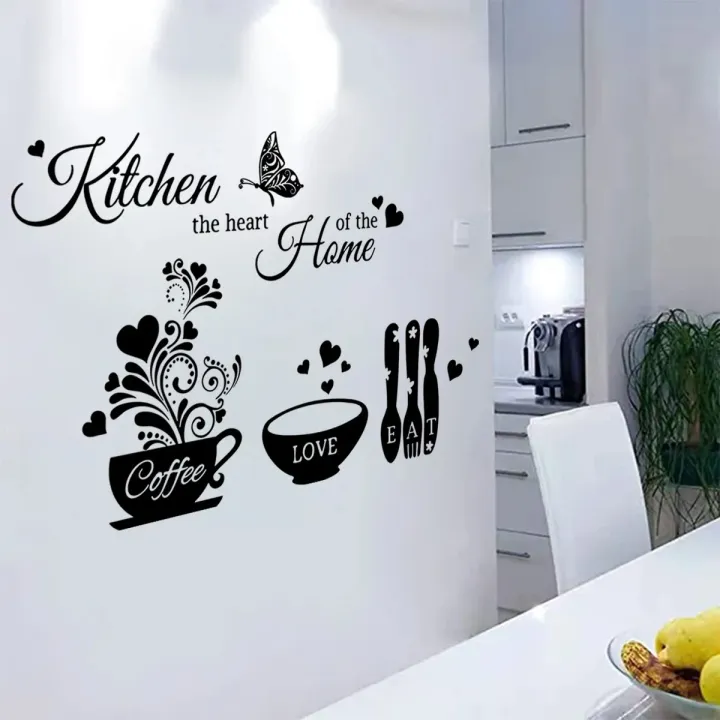 Kitchen%20Wall%20stickers%20Cooking%20Wall%20Decal%20Home%20Decoration%20Wall%20Decor%20Kitchen%20Kitchen%20the%20Heart%20of%20the%20Home%20Kitchen%20stickers%20Black%20theme%20wall%20sticker%20Big%20Butterfly%20Kitchenware%20cooking%20tools%20-%20Image%207