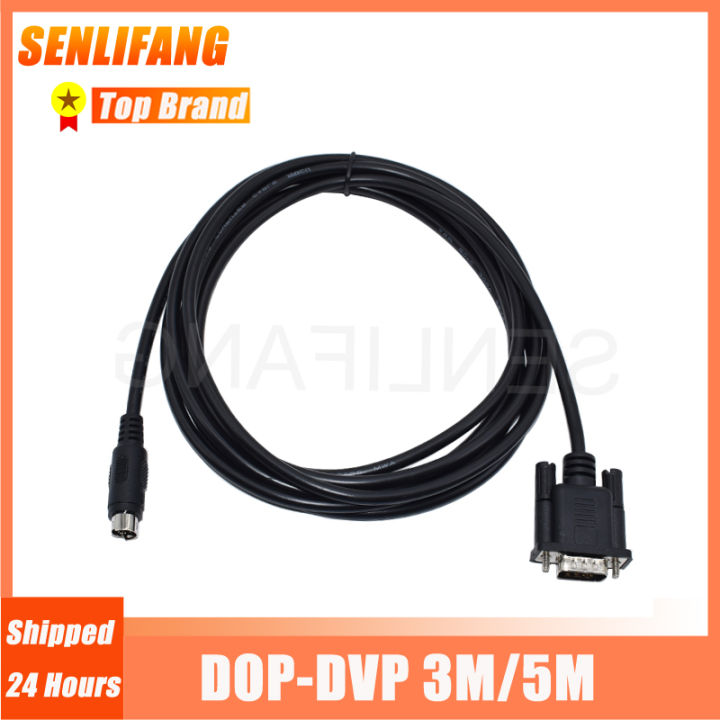 For Delta Plc Communication With Hmi Cable Dop-Ca232dp Db9 To Md8 Data Cable Dop-Dvp 3m 5m