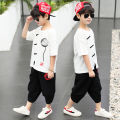 National Style Internet Celebrity Boy's Clothing Boy's Children's Han Chinese Costume 2024 Western Style Summer Clothes Summer Suit Handsome Tang Suit Clothes. 