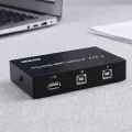 【TianYu Mall】Internal External Network 1A 2-Port Manual USB Sharing Device Switch Box for 2 Computer to Share 1 Printer Scanner. 