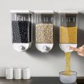 Cereal Dispenser / Dry Food Dispenser Wall Mounted High Capacity Single Piece Home Food Dispenser. 