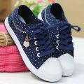 Shoes for Female Students Korean Style Flat Breathable Canvas Shoes for Girls Casual Sneaker Board Shoes for Junior High School Students Summer Women's Shoes. 