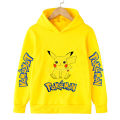 Pokemon Children Costume Spring Boy Hoodie Kids Clothes Funny Pikachu Pokemons Hoodies for Teen Girls 4-14Y Baby Boys Sweatshirt. 