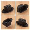 IEC 320 C14 Male Plug 3 Pins PCB Panel Inlet Socket Connector. 