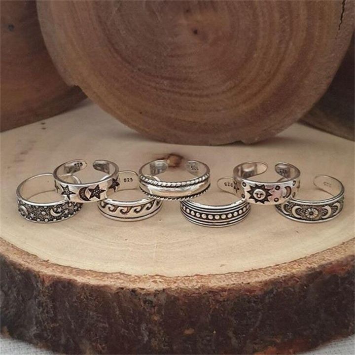 %E3%80%90PrettySet%E3%80%917Pcs%20Retro%20Hollow%20Carved%20Star%20Moon%20Toe%20Rings%20Kits%20Bohemian%20Adjustable%20Opening%20Finger%20Ring%20for%20Women%20Boho%20Beach%20Foot%20Ring%20Jewelry%20Q39%20-%20Image%203