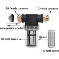 Garden Hose Filter, Sediment Filter Attachment for Pressure Washer Inlet Water, Inline Water Filter for Garden Hose. 