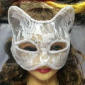 Lace Eye Mask Halloween Cosplay Fox Mask Women Girl Half Face Party Masquerade Birthday Wedding Animal Cat Masks. 