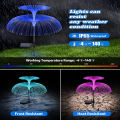Solar Jellyfish Light 7 Colors Changing Outdoor Waterproof Garden Lights Led Fiber Optic Lamps For Lawn Patio. 