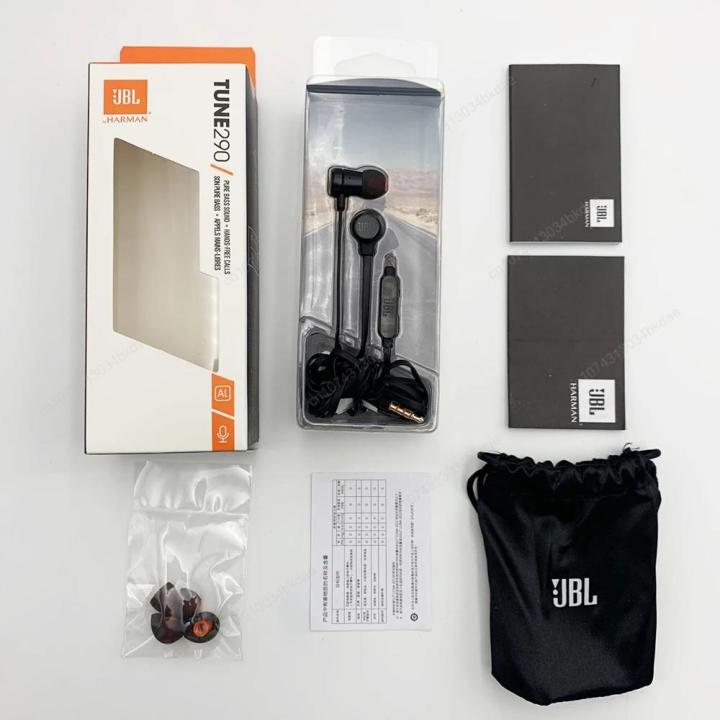 JBL%20TUNE%20290%20Wired%20Earphones%20Sport%20Pure%20Bass%20Stereo%20Headset%201-Button%20Remote%20Earbuds%20With%20Mic%20T290%20In-Ear%20Headphones%20For%20Phones%20-%20Image%202