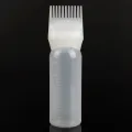 Myyeah 170ml Plastic Hair Dye Shampoo Bottle Applicator with Graduated Brush Dispensing Kit Salon Hair Coloring Dyeing Styling Tools-White. 