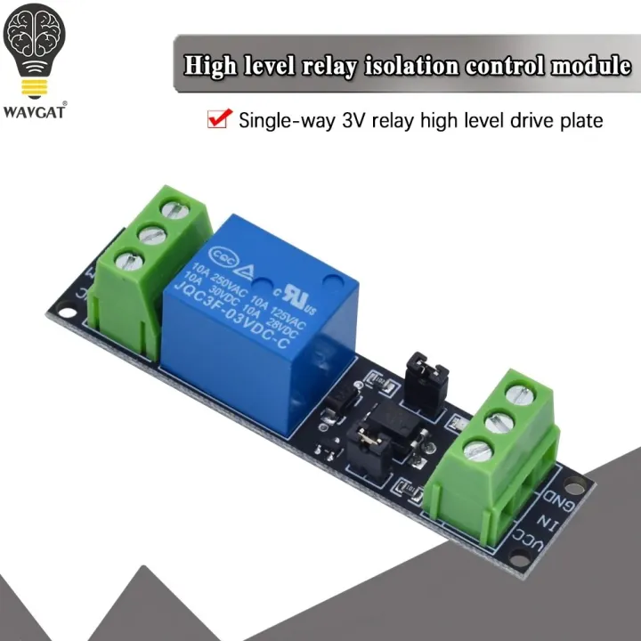 1 Channel DC 3V Relay High Level Driver Module Optocoupler Relay Module ...