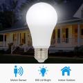 Migeet 9W E26/E27 LEDs Light Bulb with Motion Sensor Intelligent Human Body Induction Lamp Energy Saving Smart Light for Front Door Stairs Hallway Garage Garden. 