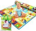 Play Mat for Kids Double Sided Water Proof, Learning Floor Carpet Gym Mat for Crawling Baby/Infant/Toddler & Kids with Zip Bag 1 Count 0.5cm Thickness 120x150 |Kudello. 