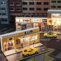 1/64 Scenery Diorama Parking Lot Models Scenery Model Car Display. 