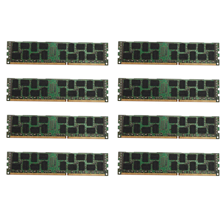 8X 8GB DDR3 1333MHZ Ecc Ram Memory PC3L-10600R 1.35V 2RX4 REG Ecc RAM ...