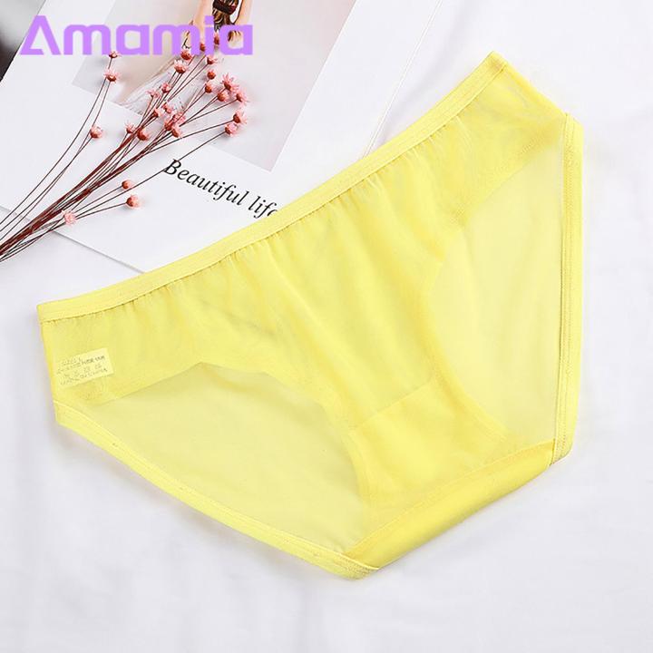 Breathable%20Mesh%20Briefs%20Mesh%20Briefs%20Solid%20Color%20Ultra-thin%20Low-rise%20Panties%20Breathable%20Underpants%20Women%20Mesh%20Panties%20-%20Image%204