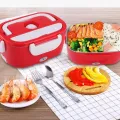 Heated Electric Lunch Box with Portable Food Warmer and Leakproof Compartments for Office School and Travel. 