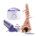 Electric Hot Wax Warmer Hair Removal – Depilatory Hard Wax Melting Pot Heater Kit Set including Hard Wax Beans ( HARD WAX BEANS 400g FREE ). 