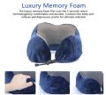 U Shaped Memory Foam Neck Pillows Soft Travel Pillow Massage Neck Pillow Sleeping Airplane Pillow Cervical Healthcare Bedding Blackpillow. 