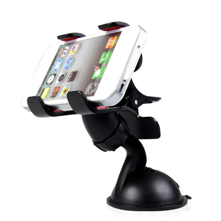Car Phone Holder Bracket Clip Mounted on Windshield Dashboard 360 Degree Rotation Suction Cup Phone Holder For iPhone Samsung Smartphones