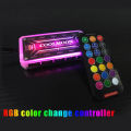 RGB Fans Remote Controller 12V 5A Color Controller with 10pcs 6pin Fan Port 2pcs 4pin Light Bar Port. 