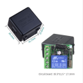 Universal Wireless Receiver Switch Relay Receiver Module Accessory Parts DC 12V 1CH for Smart Home Remote Controls,Receiver Only. 