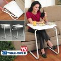 Table Mate II Folding TV Tray Table and Table Home Table Student Study table with 6 Height and 3 Angle Adjustments the TV Tray. 