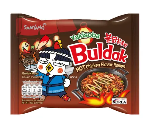 Samyang Buldak Yakisoba Hot Chicken Flavor Ramen Noodles Instant easy To Cook  [140g]
