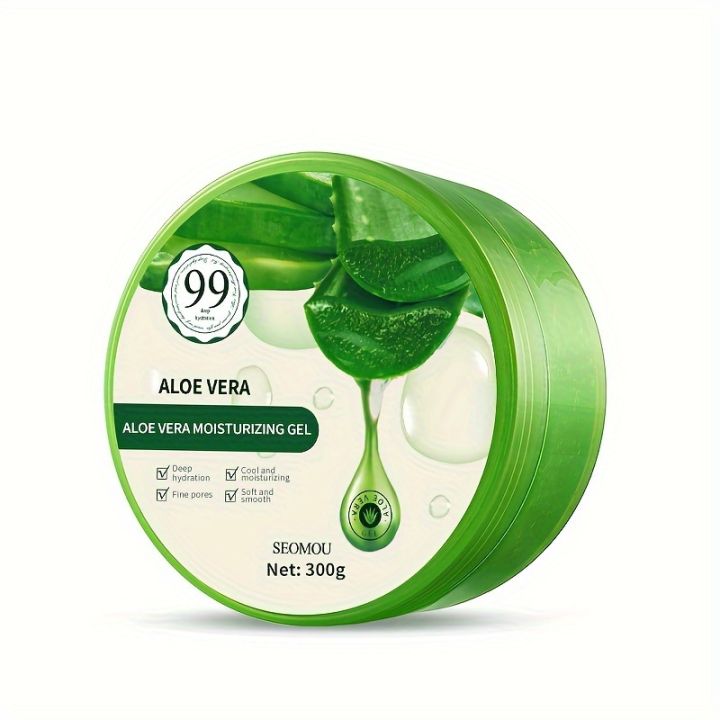 SEOMOU%20Aloe%20Vera%20Gel%20300g%20Hydrating%20Moisturizing%20Soothing%20Gel%20Men%20And%20Women%20Cream%20Moisturizing%20Rejuvenation%20Care%20Face%20-%20Image%202