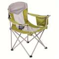 Oversized mesh camping chair adults with cooler, foldable, built-in umbrella stand for outdoor camping, fishing. 
