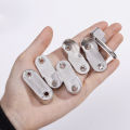 1/10Pcs Wardrobe Rail Hanger Rod Socket Support Tube Round End U-Shaped Bracket Wall Mount Open Flange Seat Home Tools. 