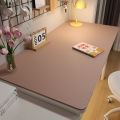 【HOT】 Large Size Table Cloth Desk Mat Table Protector Leather Tablecloth For Home Easy Clean Waterproof Anti-Slip Keyboard Mouse Pad. 