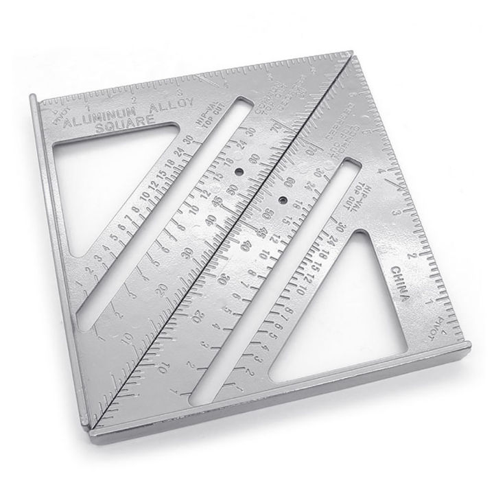 7inch%20Aluminum%20Alloy%20Triangle%20Angle%20Protractor%20Measuring%20Ruler%20Woodworking%20Tool%20-%20Image%203